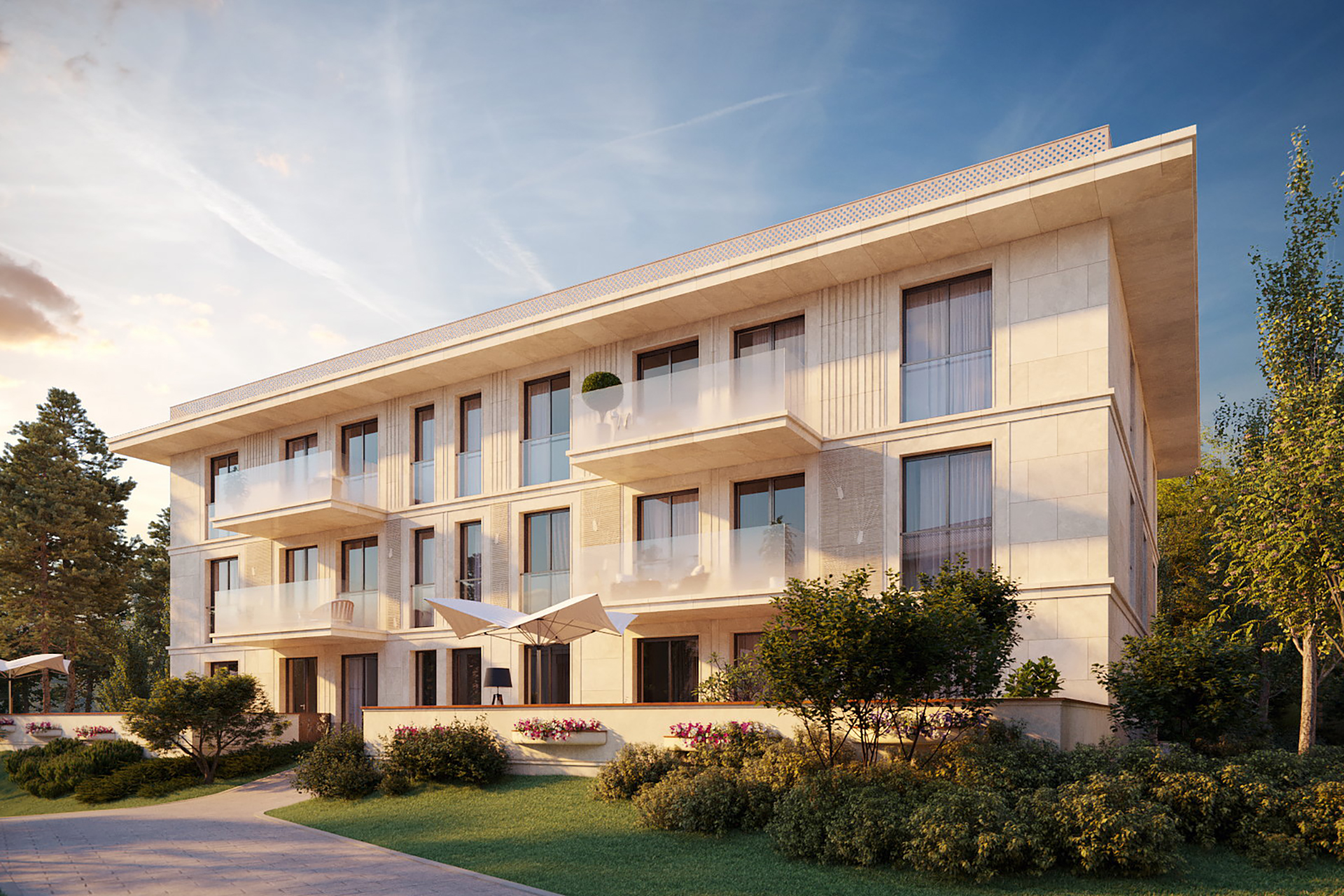 Фасад виллы в River Residences